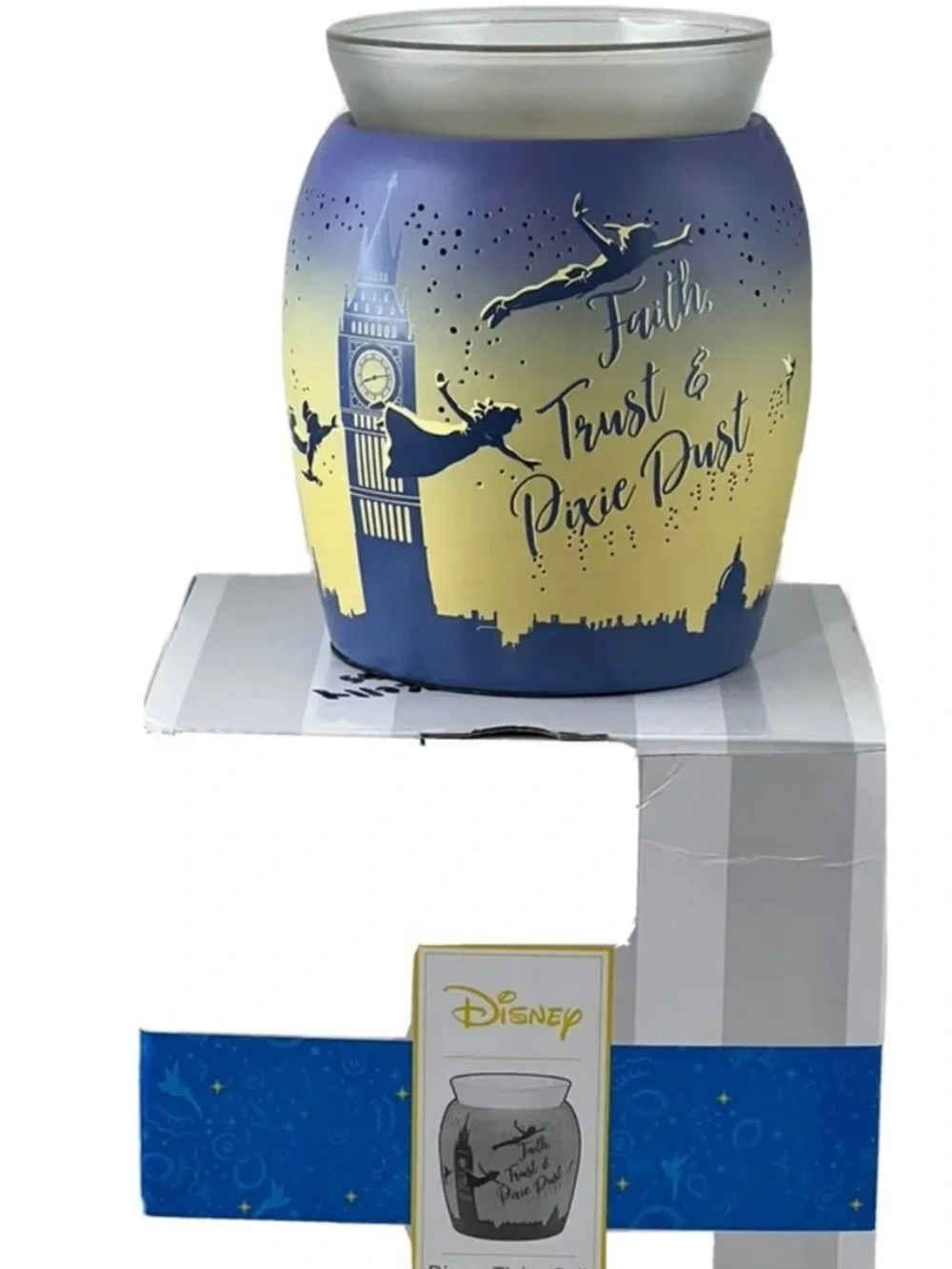 Faith Trust & Pixie Dust Ceramic Wax Warmer - Blue Gradient